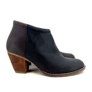 Cole Haan Prynne Leather Brown Ankle Boots Block Heel Womens 8 W14961